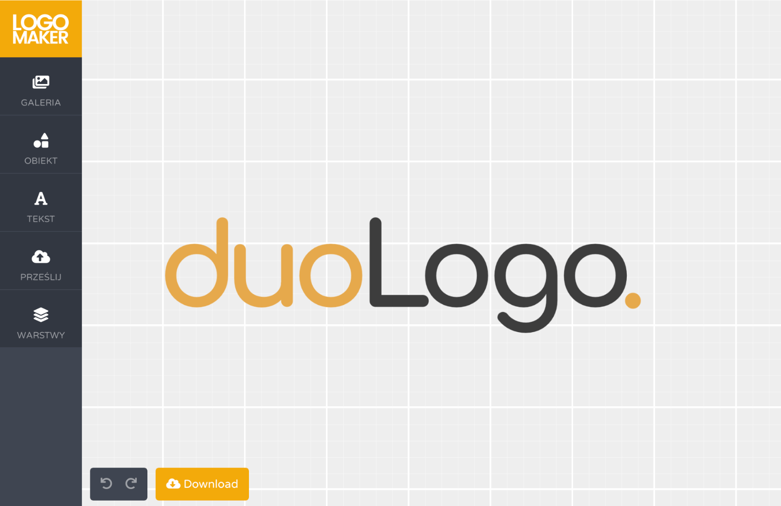 Customize your new logo in Online Logo Designer, change colors, fonts and more!